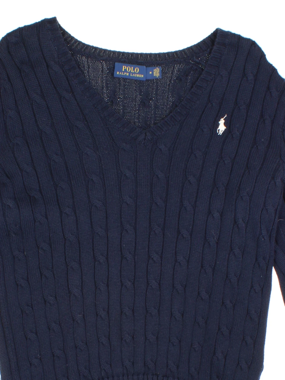 Ralph Lauren Cable Knit Jumper (Size M) - VintageFolk