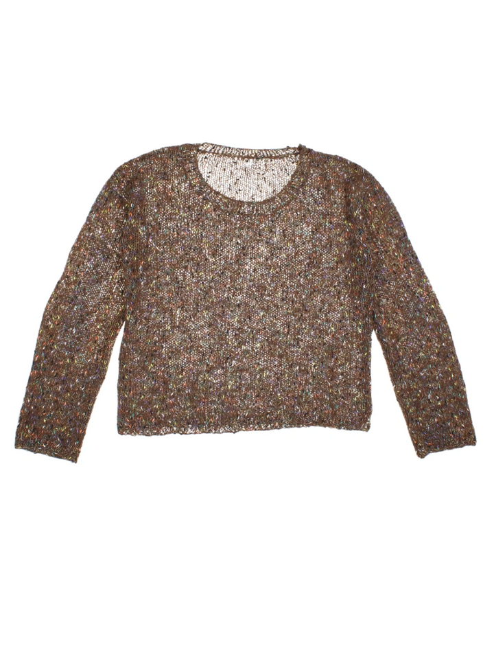 Y2K Loose Speckled Knit Jumper (Size M) - VintageFolk