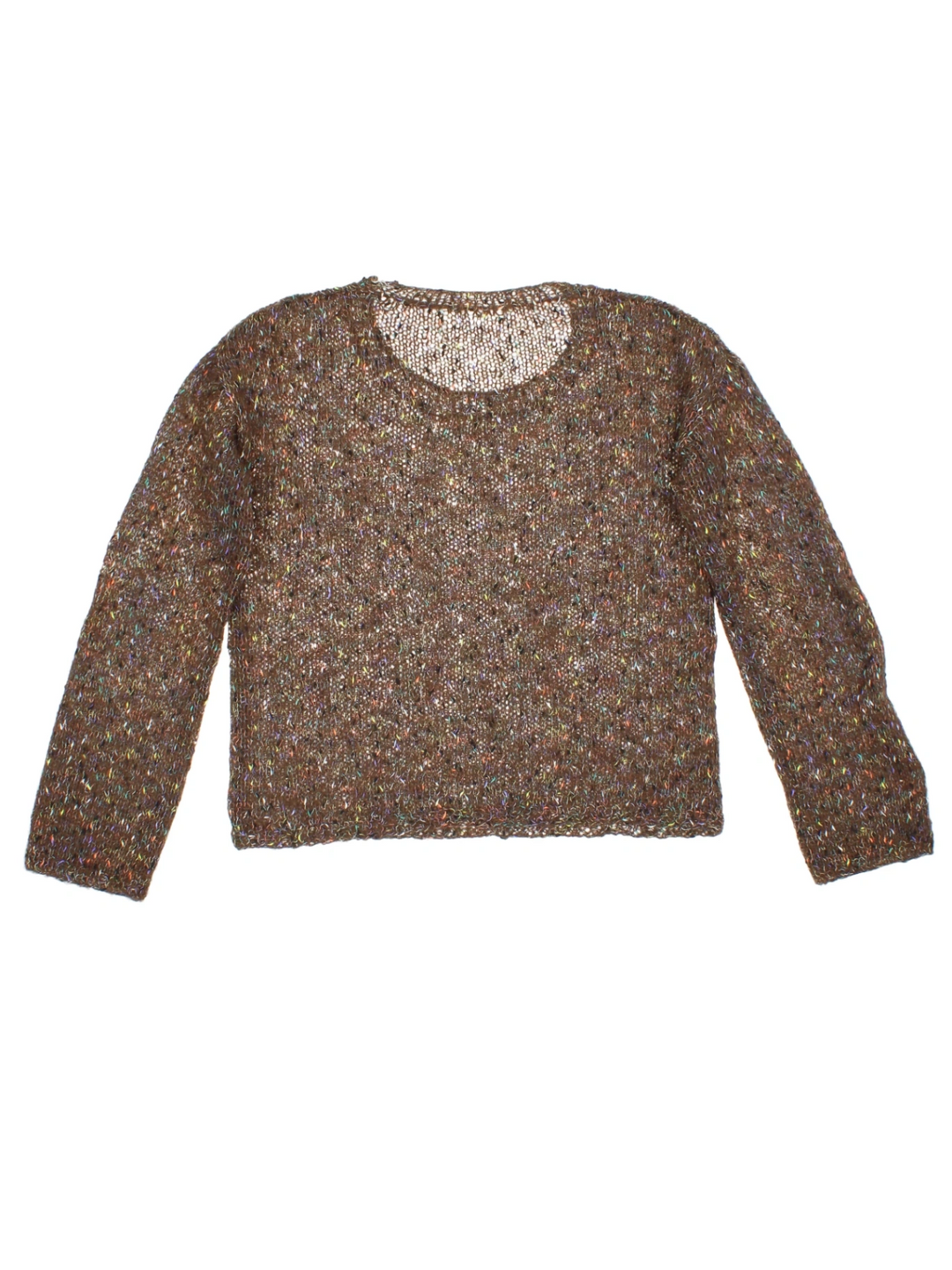 Y2K Loose Speckled Knit Jumper (Size M) - VintageFolk