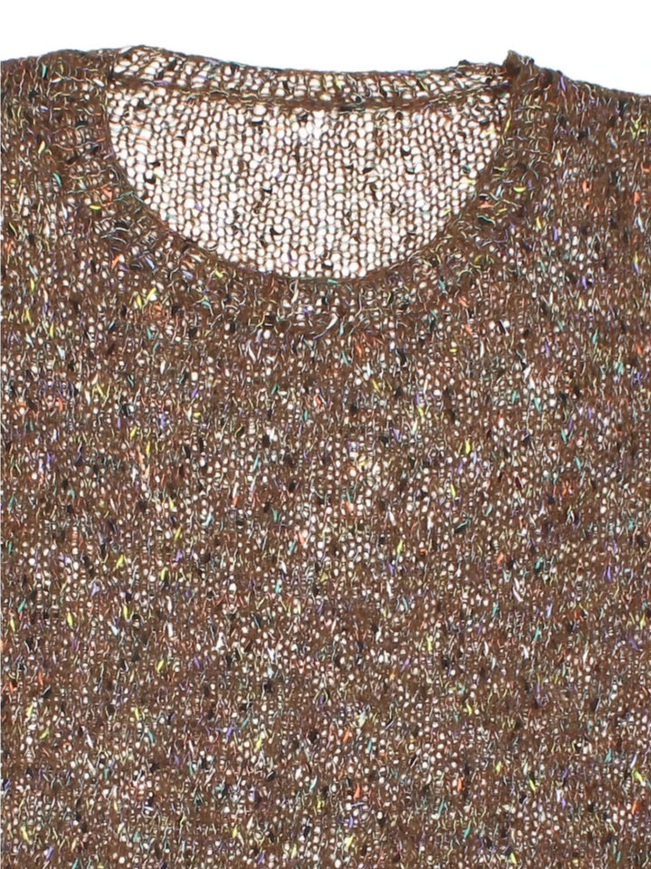 Y2K Loose Speckled Knit Jumper (Size M) - VintageFolk