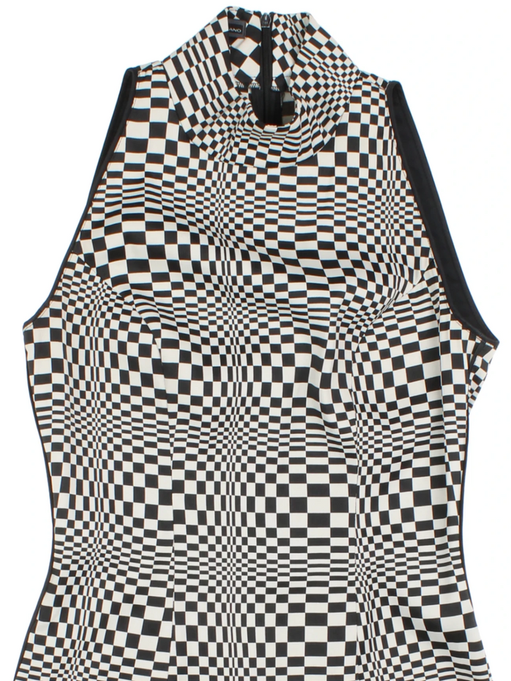 Y2K Checkerboard Mini Dress (Size XS) - VintageFolk