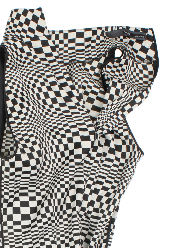 Y2K Checkerboard Mini Dress (Size XS) - VintageFolk