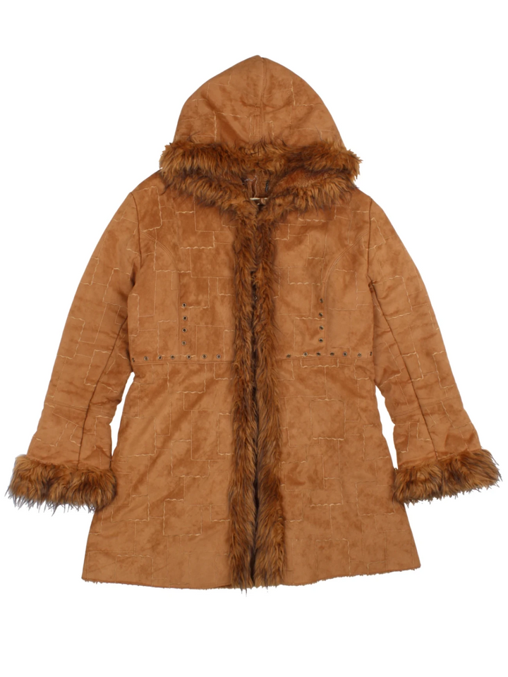 Studded Afghan Coat (Size L) - VintageFolk