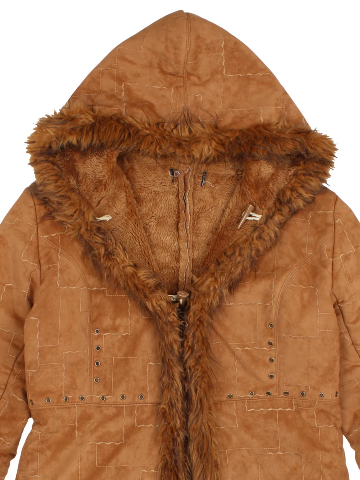 Studded Afghan Coat (Size L) - VintageFolk