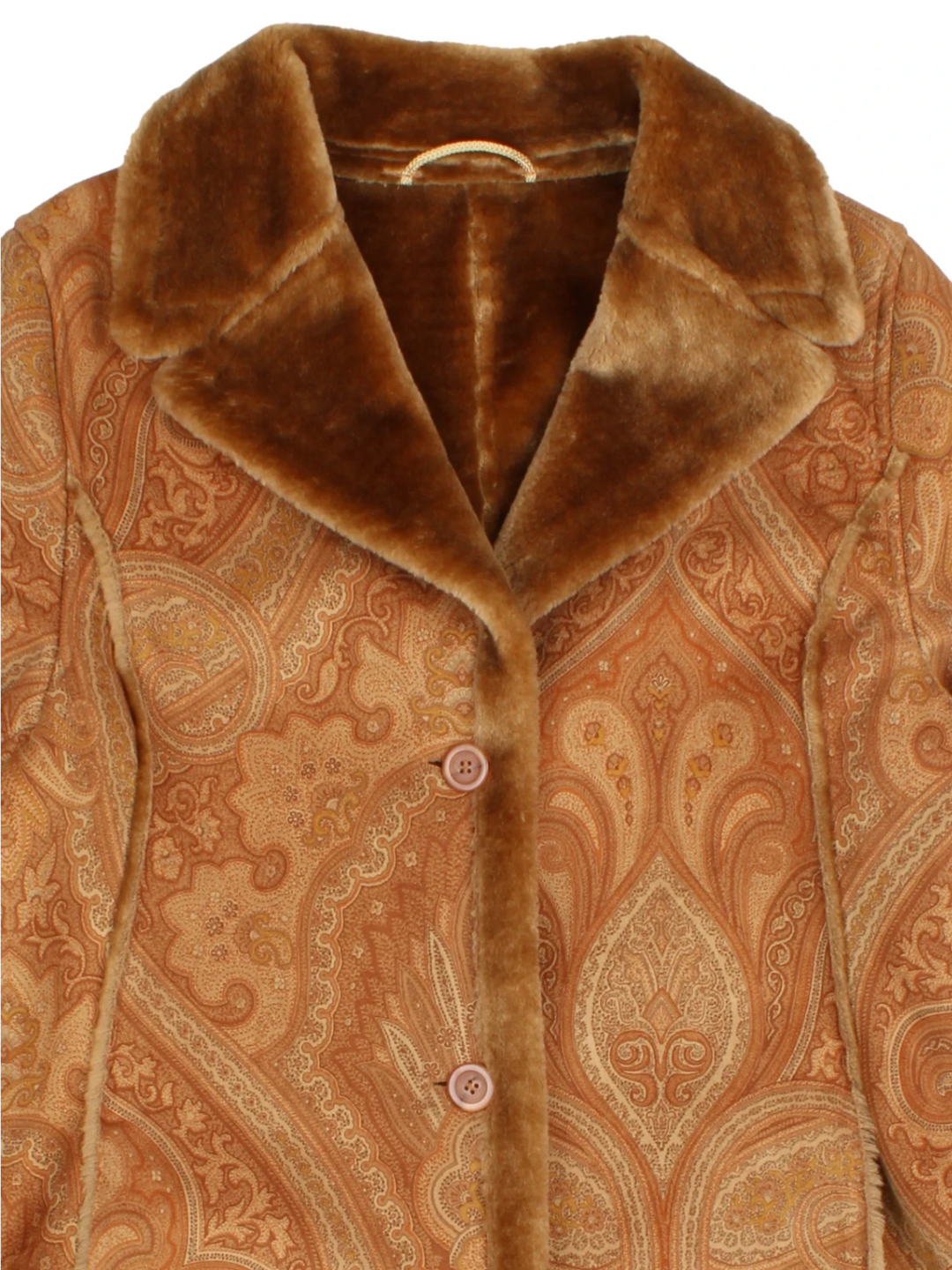 Paisley Afghan Coat (Size M) - VintageFolk