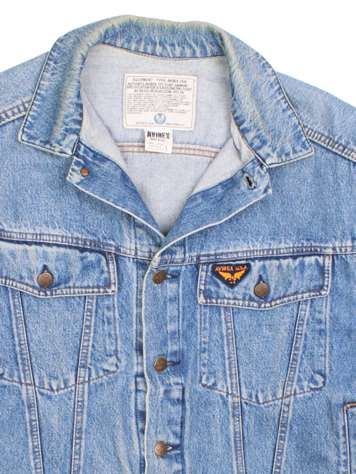 90's Avirex International Denim Jacket (Size L)