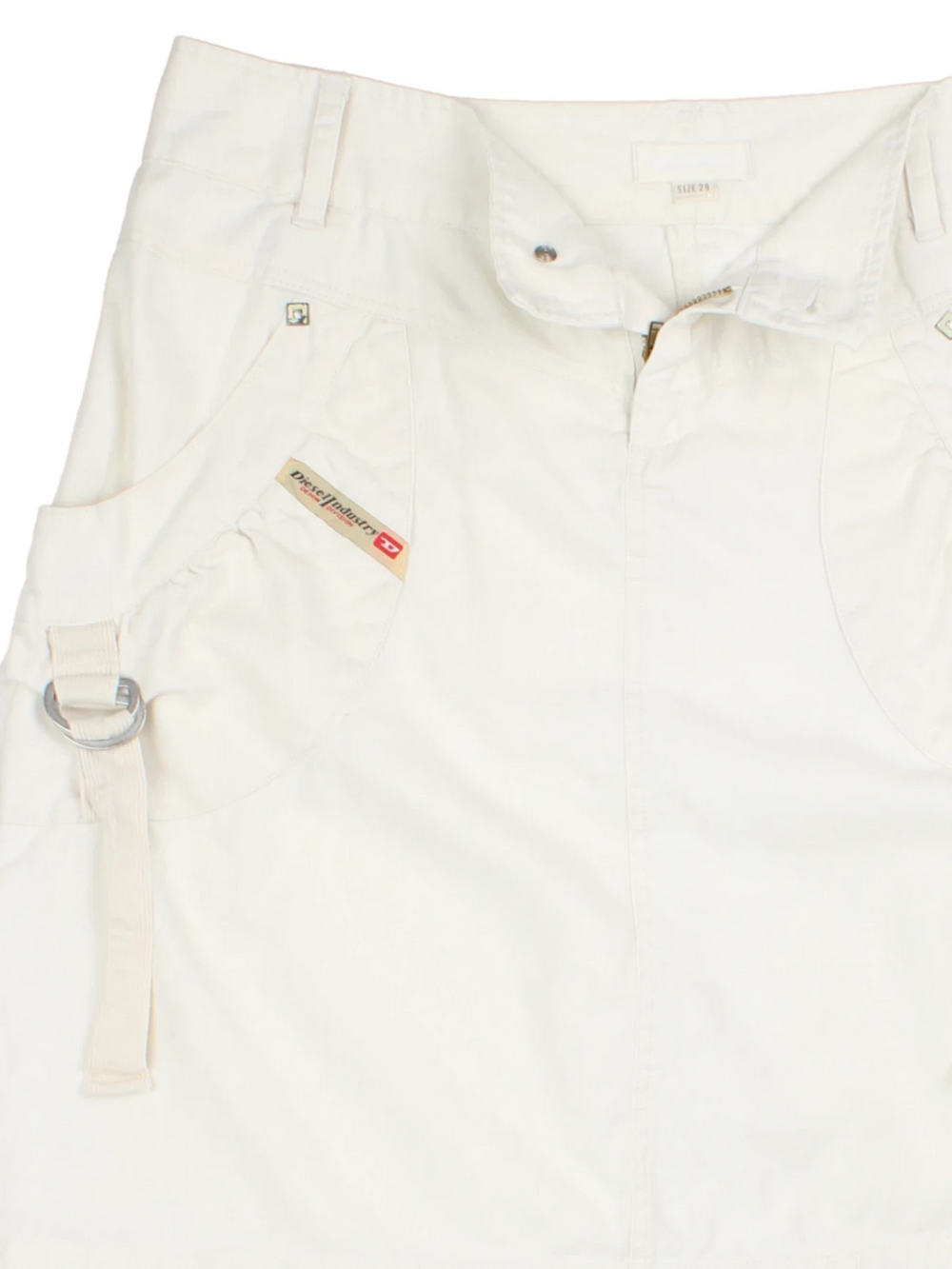 Y2K Diesel Cargo Mini Skirt (Size L) - VintageFolk