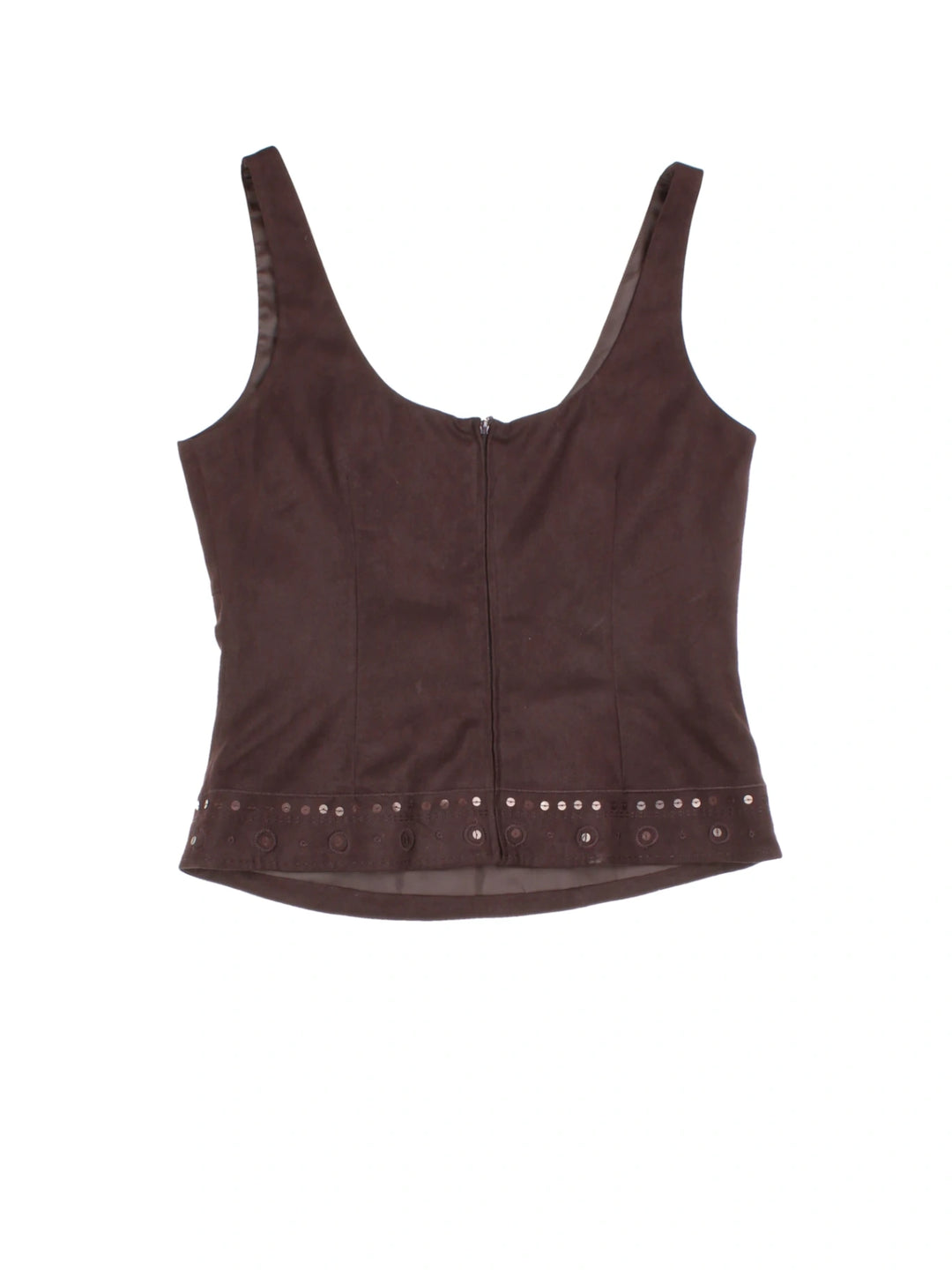 Y2K Sequin Vest (Size XS) - VintageFolk