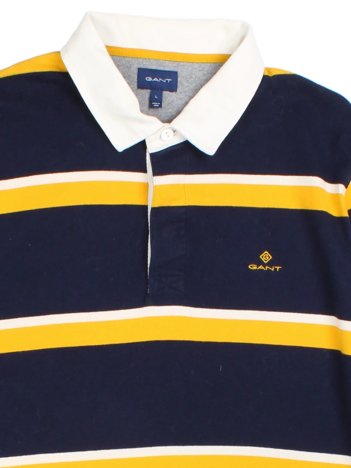 Gant Striped Polo Shirt (Size L) - VintageFolk