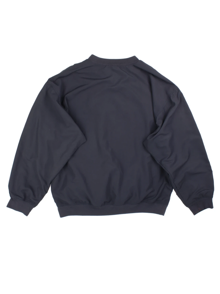 90's Adidas V Neck Drill Top (Size XL) - VintageFolk