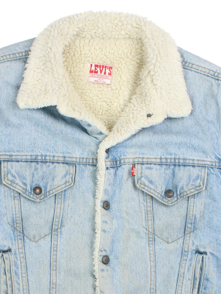 80's Levi Strauss Sherpa Lined Trucker Jacket (Size M)