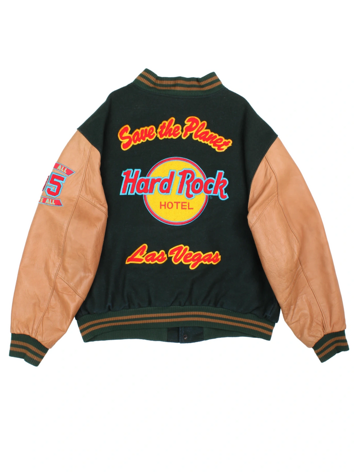 90's Hard Rock Cafe Las Vegas Varsity Jacket (Size XXXL)