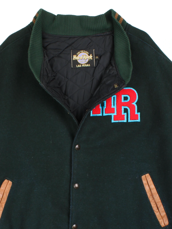 90's Hard Rock Cafe Las Vegas Varsity Jacket (Size XXXL)