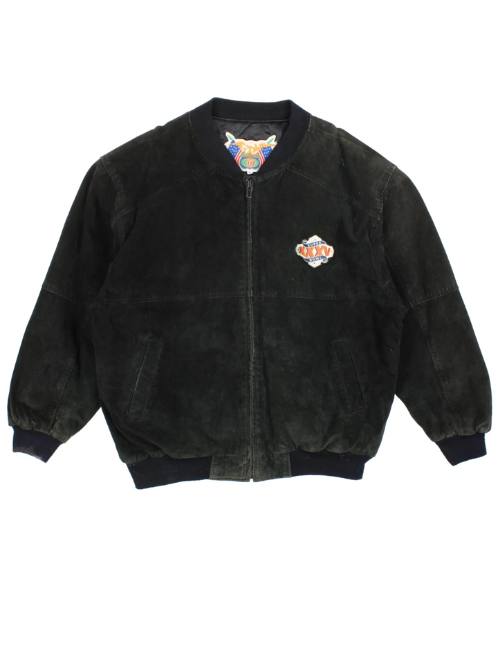 00's Jeff Hamilton Super Bowl XXXV Bomber Jacket (Size XL)
