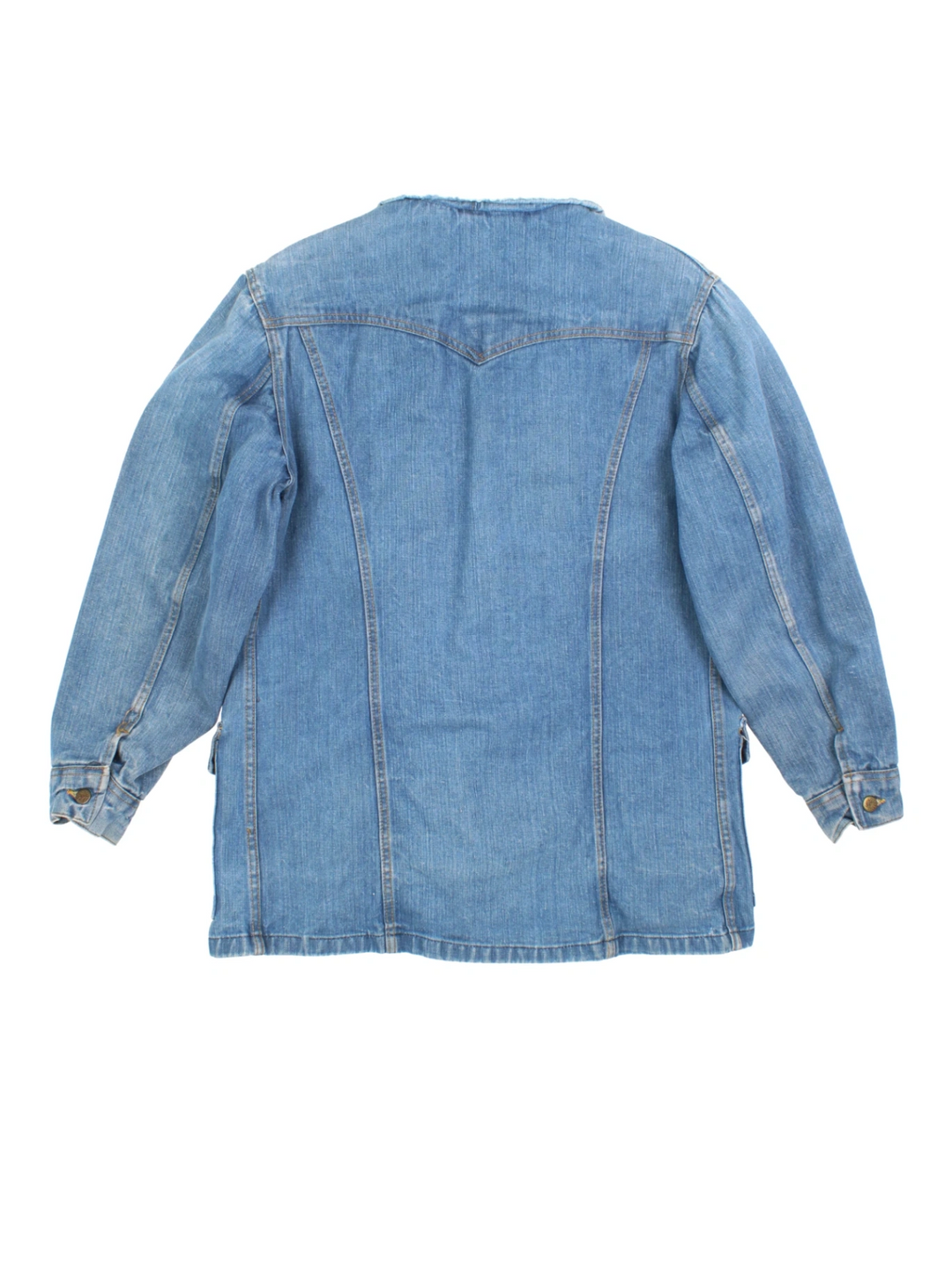 70s Lee Storm Rider Sherpa Lined Denim Jacket (Size L)
