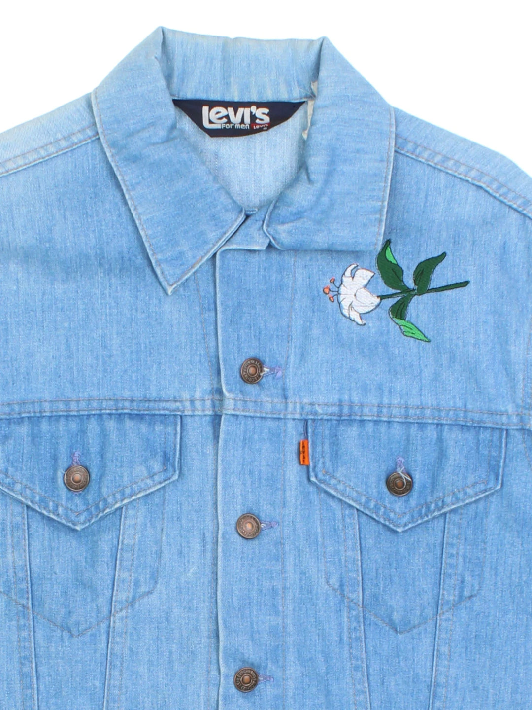 70's Levi Strauss Embroidered Denim Jacket (Size M)