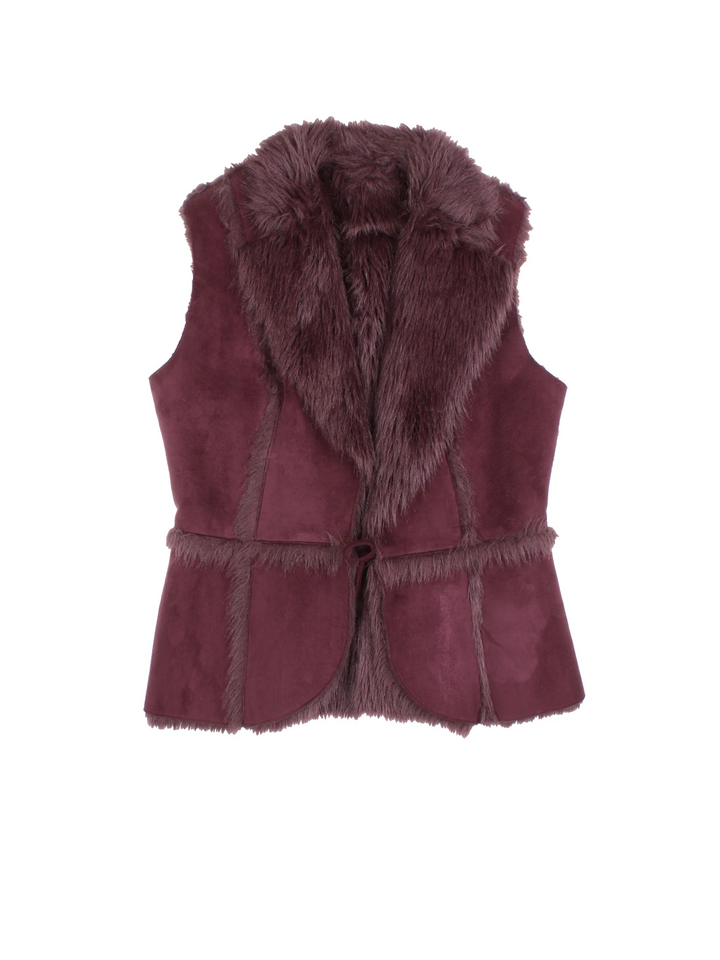 Y2K Afghan Faux Fur Gilet (Size S)