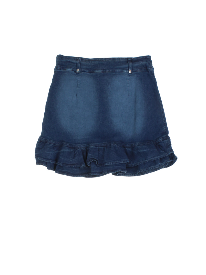 Y2K Morgan Denim Mini Skirt (Size S)
