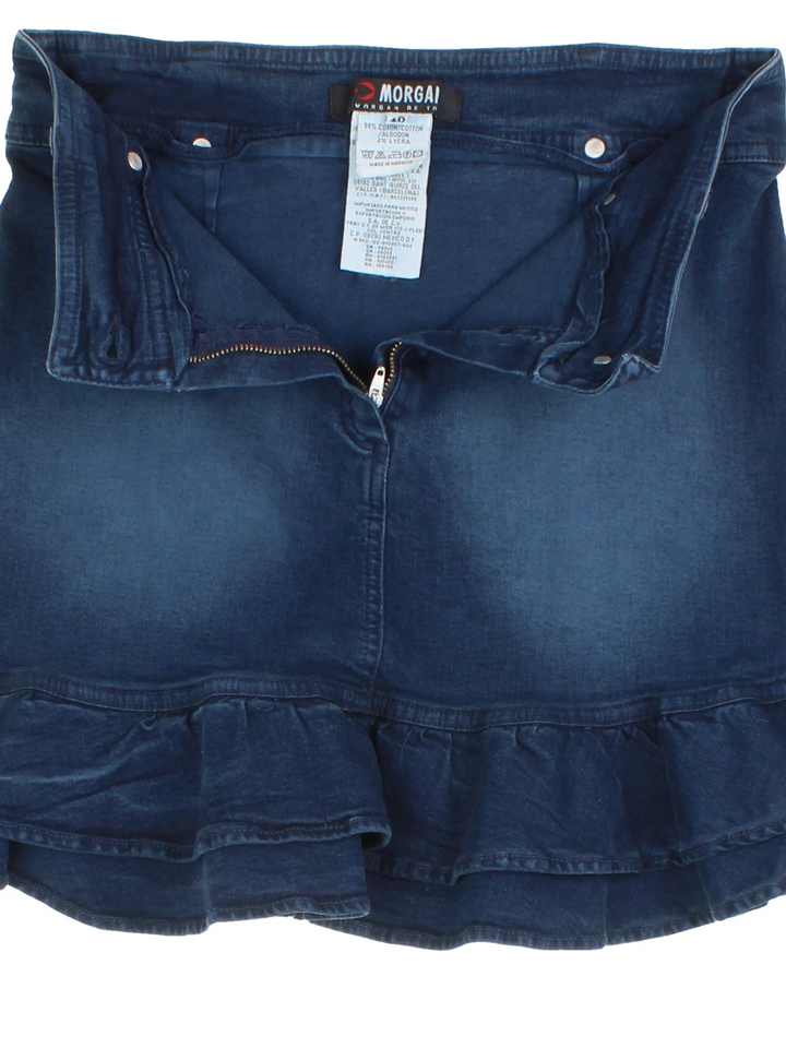Y2K Morgan Denim Mini Skirt (Size S)