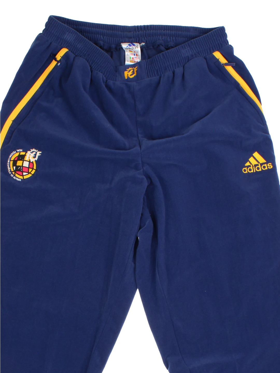 00's Adidas Spain Football Team Tracksuit Bottoms (Size L) - VintageFolk