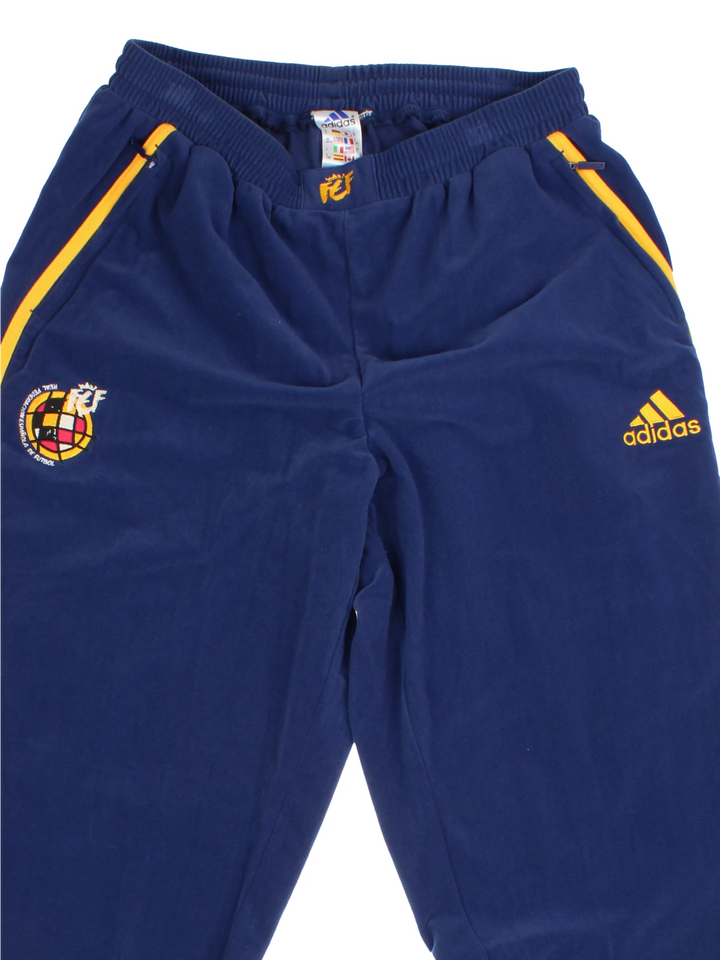 00's Adidas Spain Football Team Tracksuit Bottoms (Size L) - VintageFolk