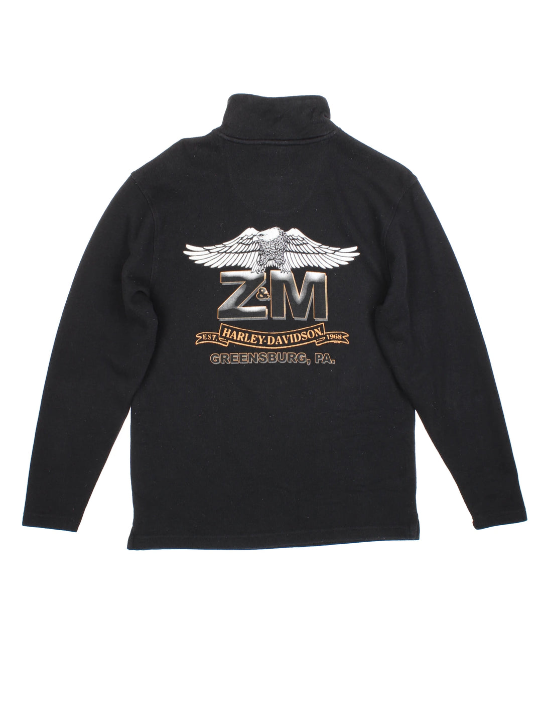Harley-Davidson Lightning Crest 1/4 Zip Pullover (Size M)