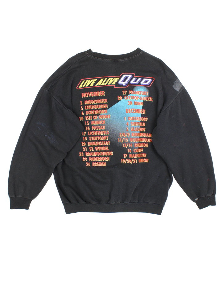 92 Status Quo "Live Alive Quo" Tour Sweatshirt (Size L)