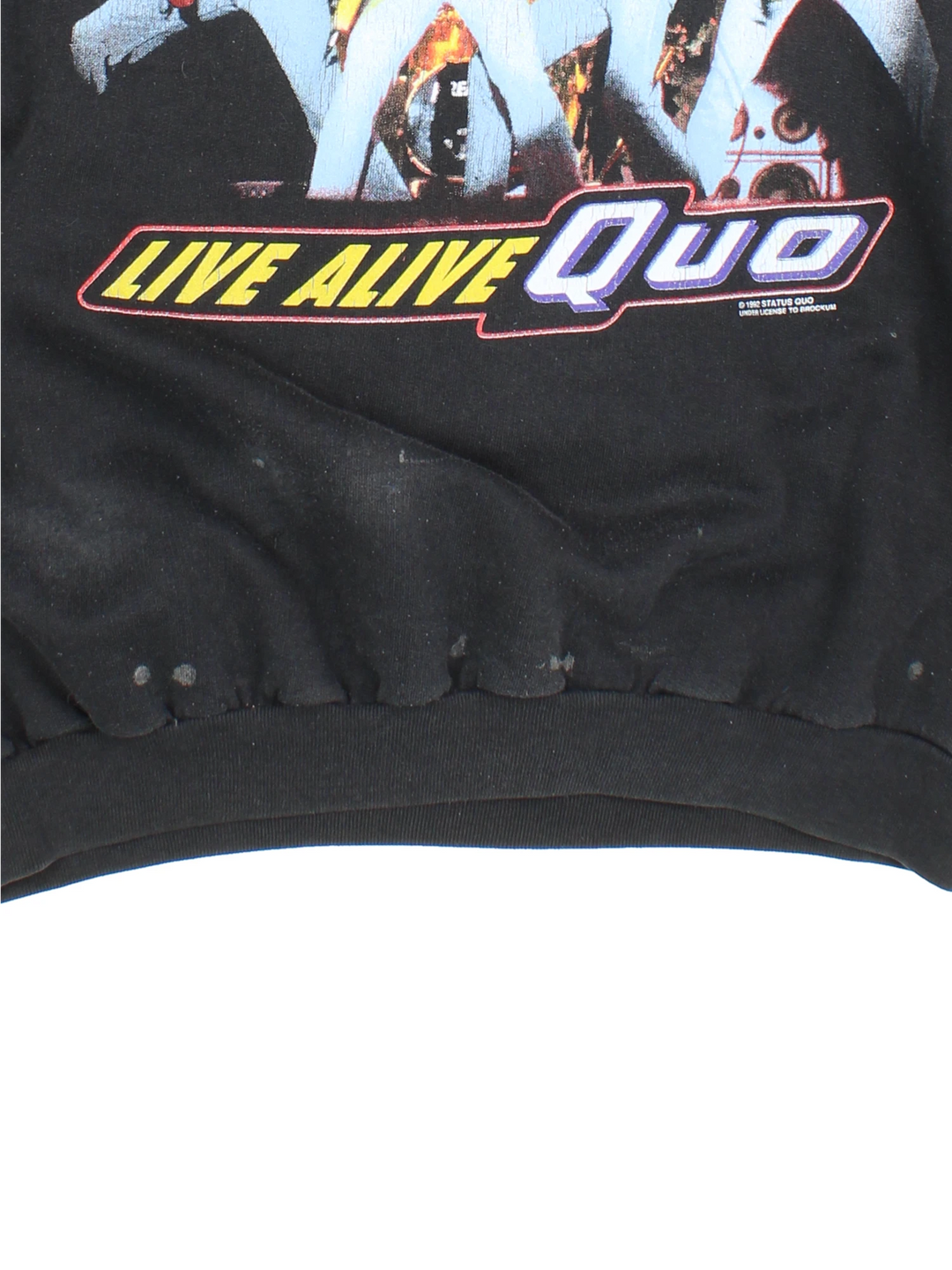 92 Status Quo "Live Alive Quo" Tour Sweatshirt (Size L)