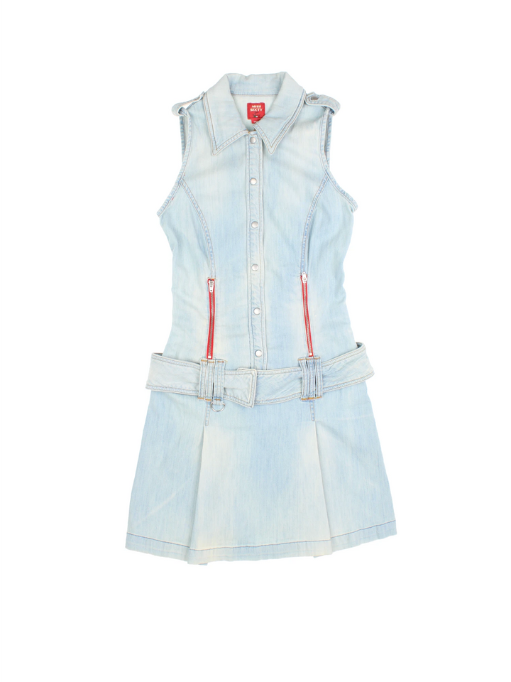 Y2K Miss Sixty Denim Mini Dress (Size XS) MISSING SKU - VintageFolk