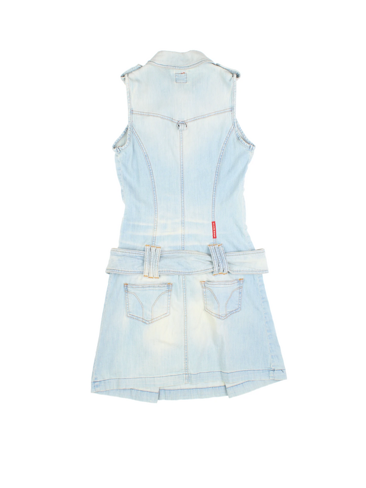 Y2K Miss Sixty Denim Mini Dress (Size XS) MISSING SKU - VintageFolk