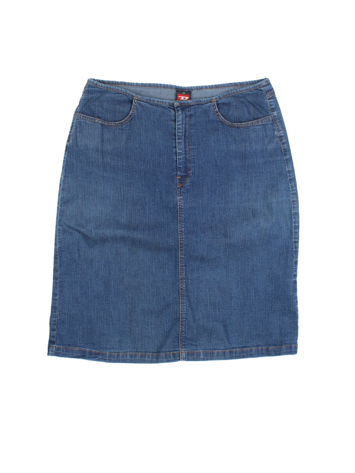 Y2K Diesel Denim Pencil Skirt (Size XL)