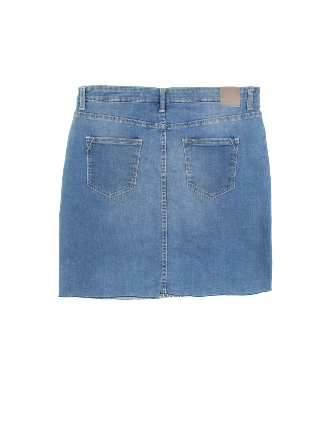 Y2K Bench Denim Mini Skirt (Size XL)