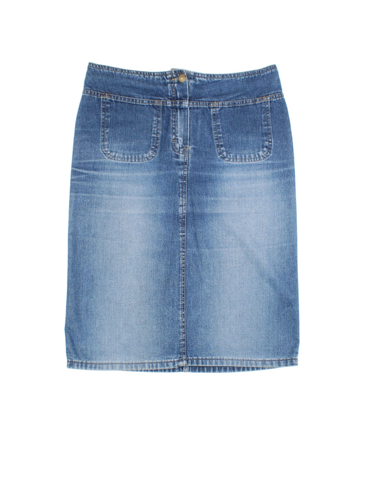 90's Denim Midi Skirt (Size L)