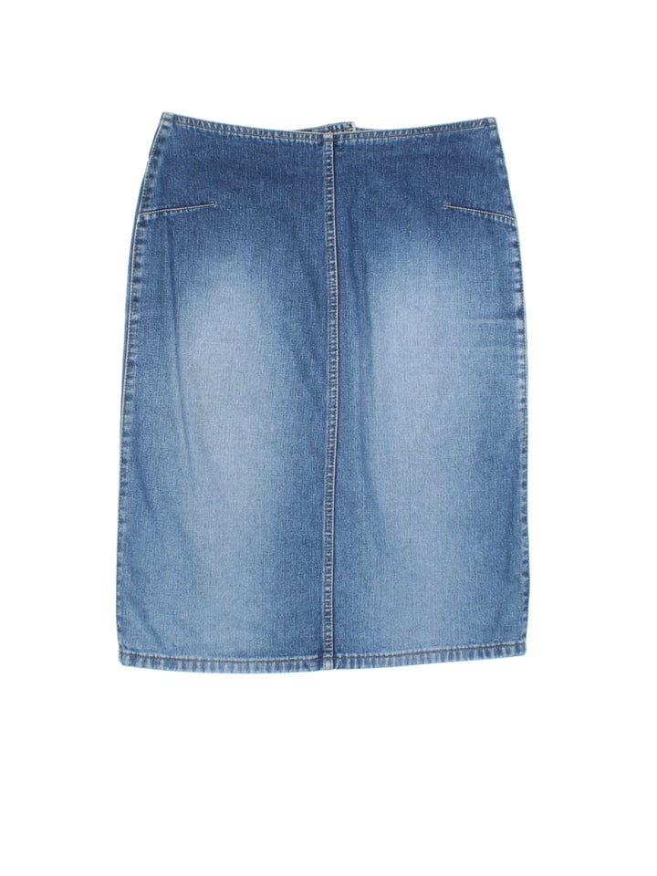 90's Denim Midi Skirt (Size L)