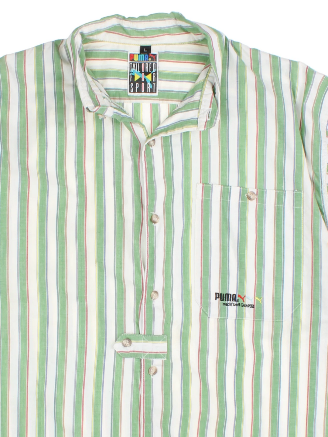 90's PUMA Striped Shirts (Size L)