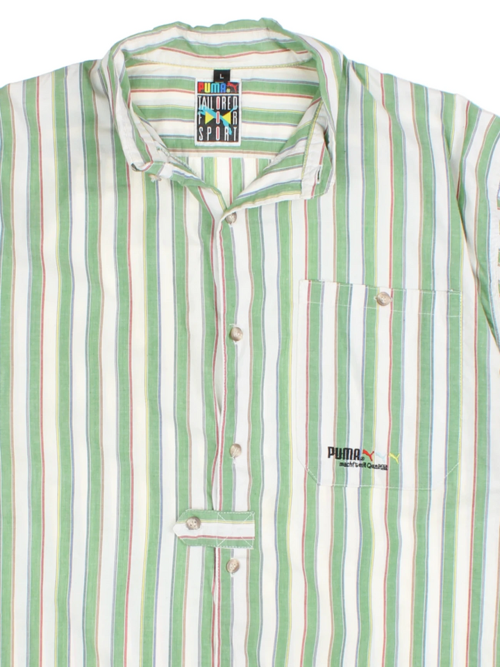 90's PUMA Striped Shirts (Size L)