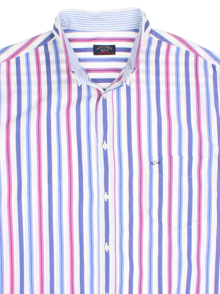 90's Paul & Shark Stripe Shirt (Size XL)