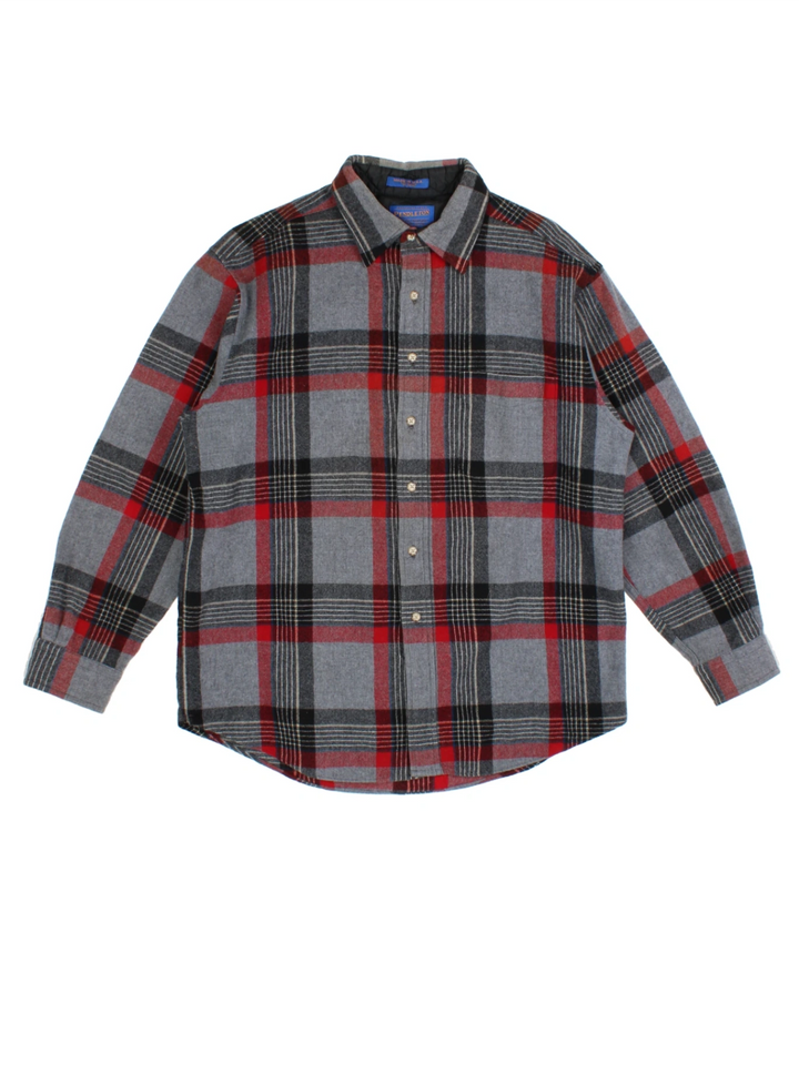 Pendleton Plaid Wool Shirt (Size L)