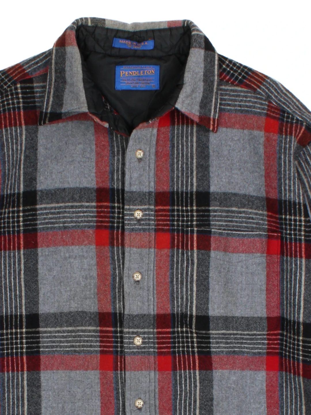 Pendleton Plaid Wool Shirt (Size L)