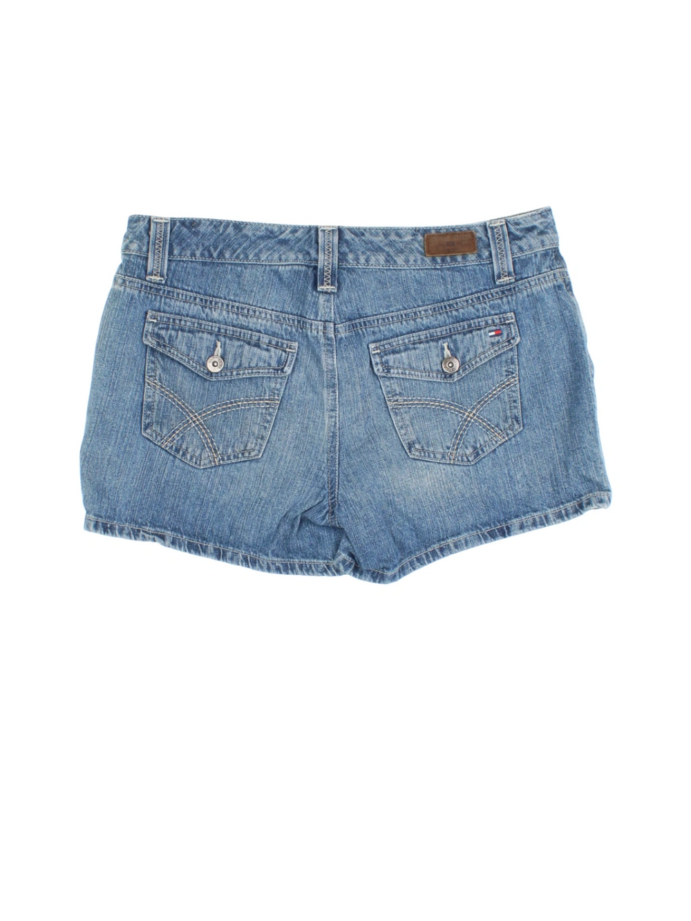 Y2K Tommy Hilfiger Denim Shorts (Size XS) - VintageFolk