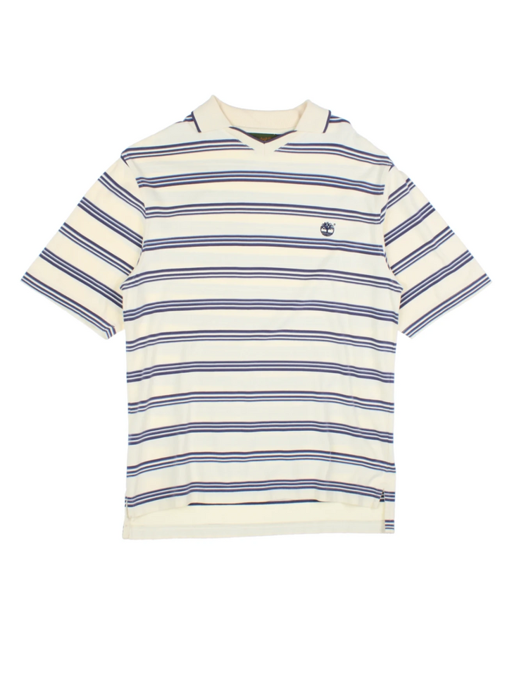 90's Timberland Stripe Polo Shirt (Size S)