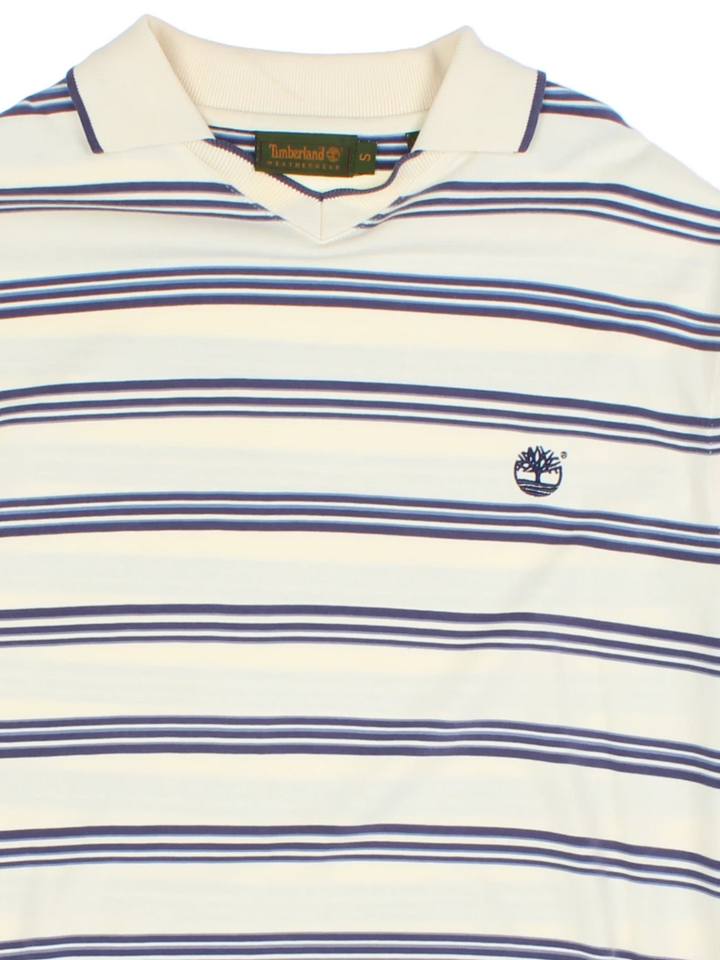 90's Timberland Stripe Polo Shirt (Size S)