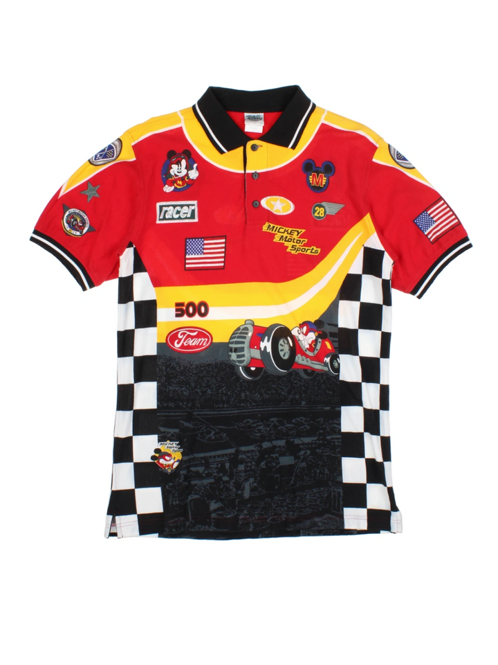 Disney Mickey Motor Sports Racer Polo Shirt (Size S)