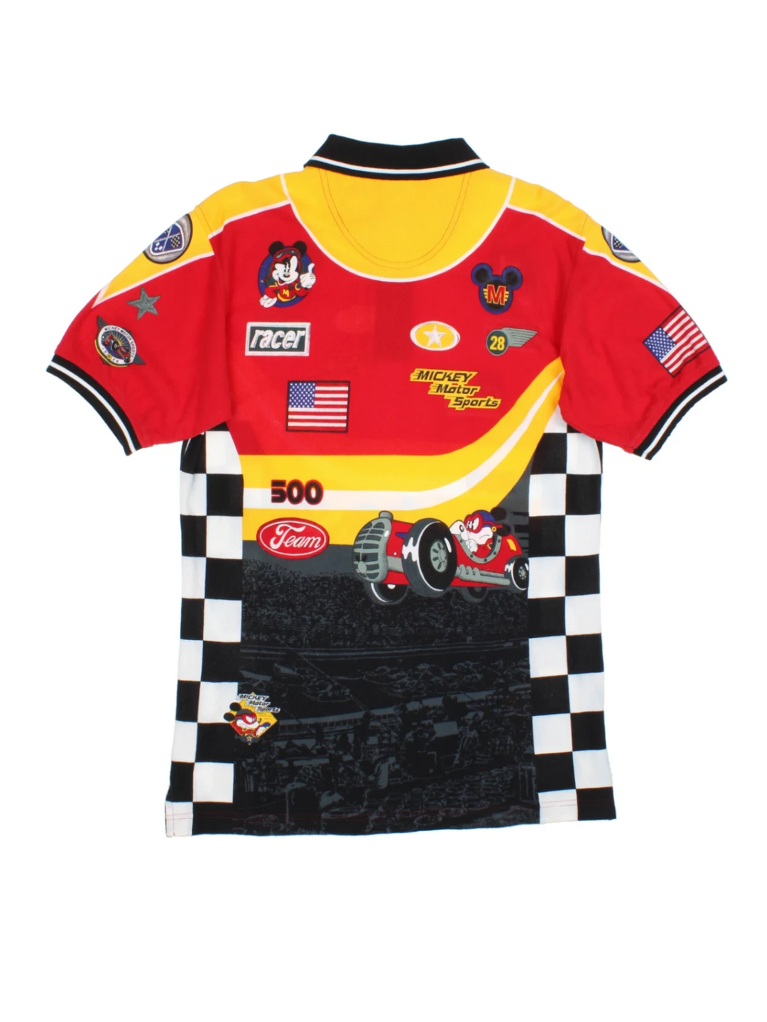 Disney Mickey Motor Sports Racer Polo Shirt (Size S)