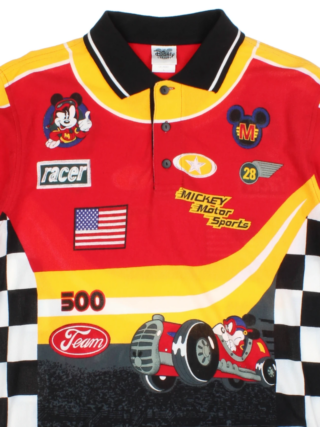 Disney Mickey Motor Sports Racer Polo Shirt (Size S)
