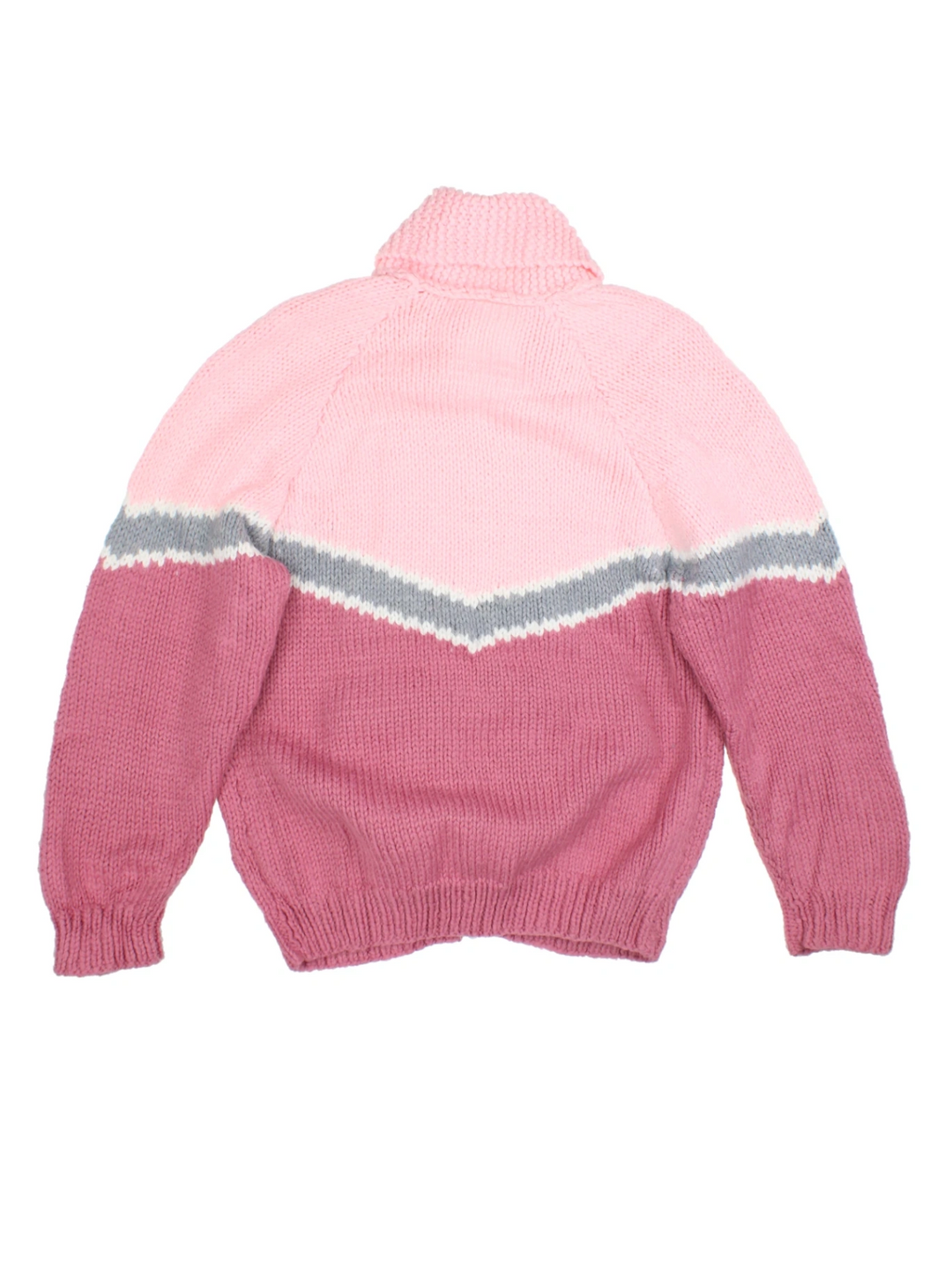 80's Hand Knitted Cardigan (Size L)