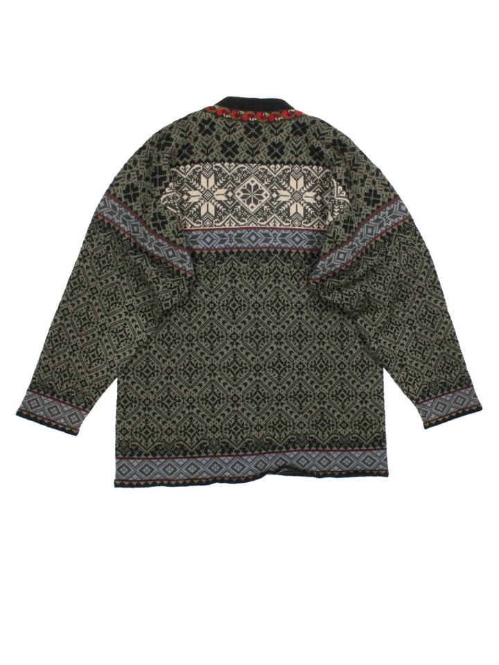 80's Icelandic Fair Isle Cardigan (Size L)