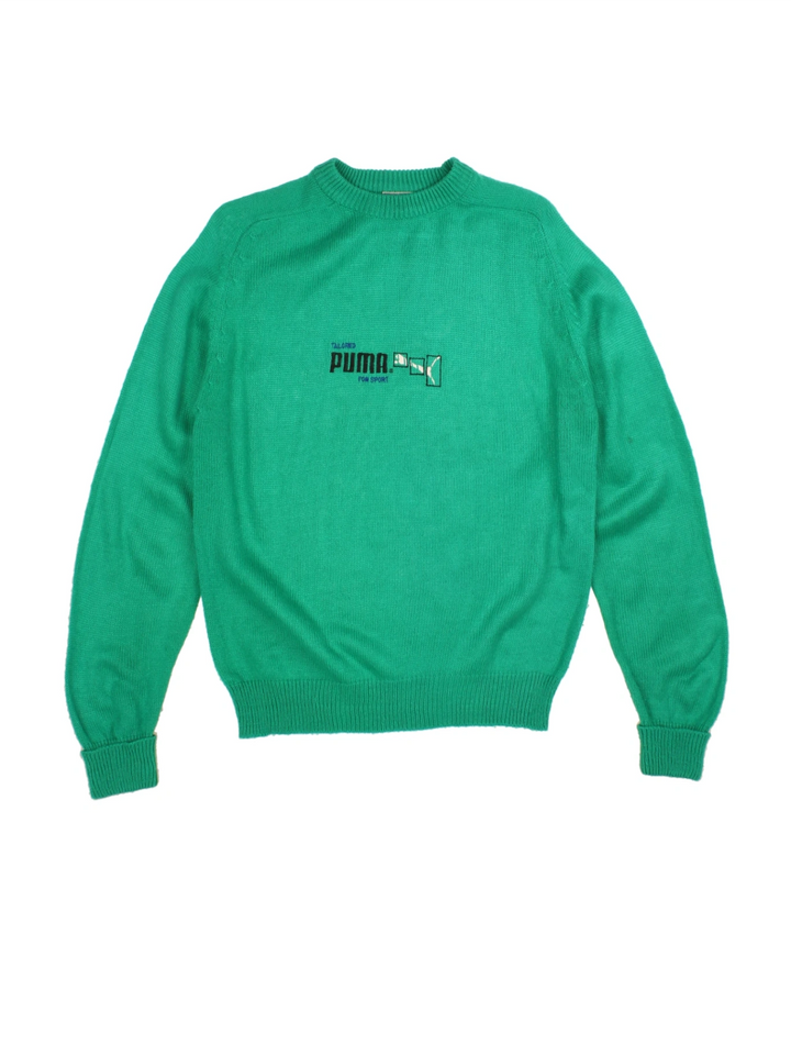 80's PUMA Sports Knit Jumper (Size M)