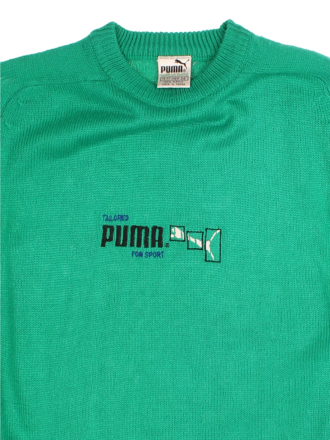 80's PUMA Sports Knit Jumper (Size M)