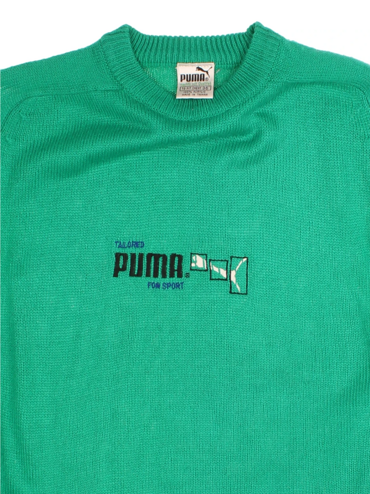 80's PUMA Sports Knit Jumper (Size M)